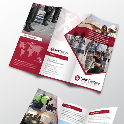 Brochure for a US Defense firm