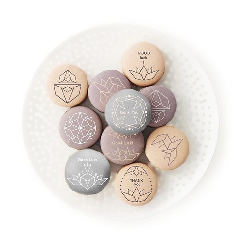 Design for prints on macarons.