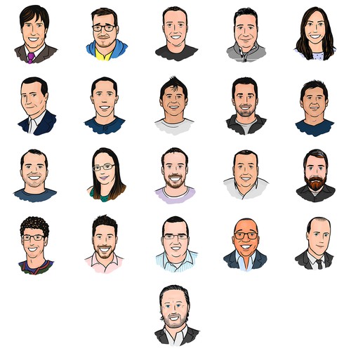 Cartoon Profile Illustrations