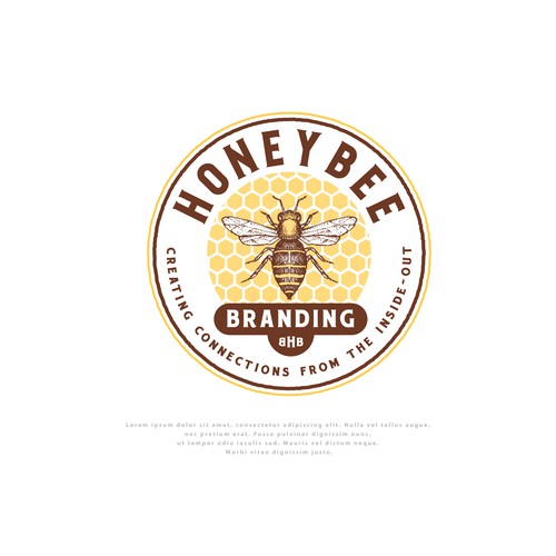 Logo for Honey Bee Branding