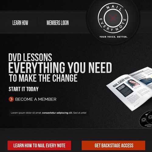 Web design for rock star