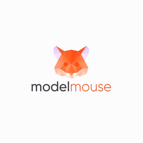 Low Poly Mouse Logo
