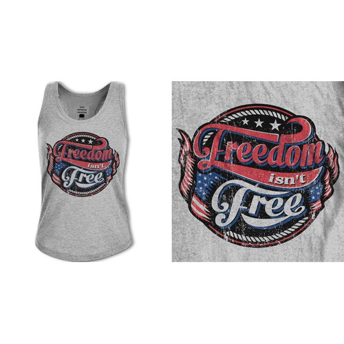 Ladies Tank: "Freedom Isn't Free" - Frankie Scott