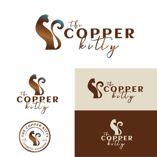 Exquisite logo design THE COPPER KITTY