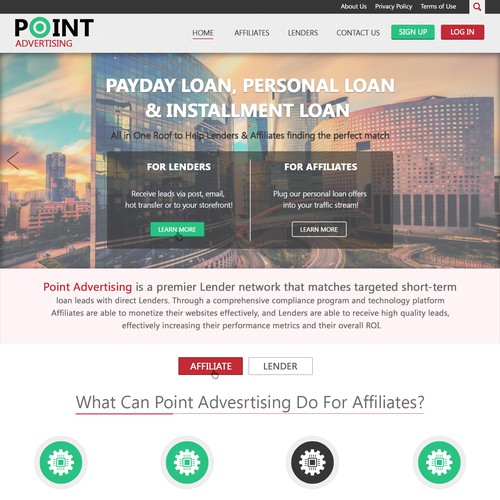 Create a BOLD website to attract new clients to Point Advertising