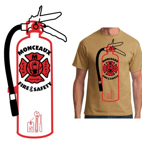Monceaux Fire & Safety needs a new t-shirt design