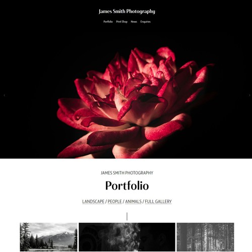 Photography Website
