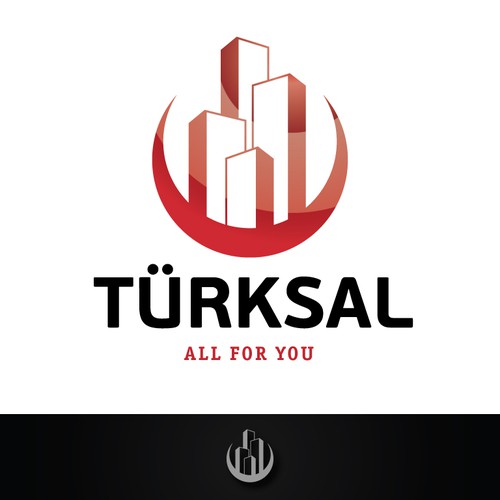 logo and business card for TÜRKSAL İNŞAAT