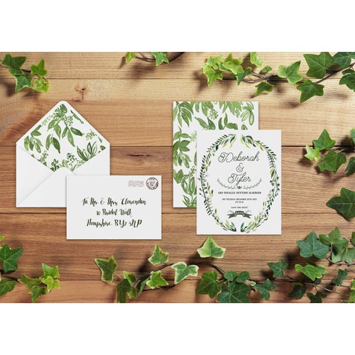 Deborah & Tyler Wedding Invite