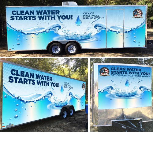 Bold Wrap for Water System Educational Trailer