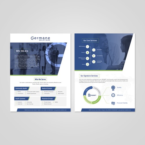 Flyer design for Germane Solution