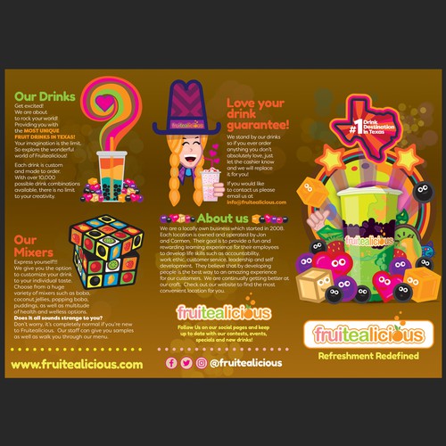 Fruitelicious menu