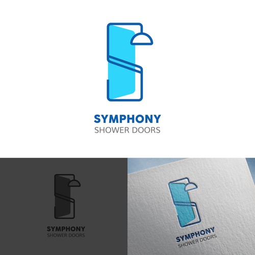 Symphony Shower Doors Logo Design