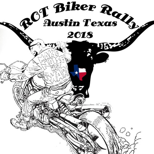 design for ROT biker t shirt