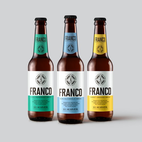 Label for beer Franco