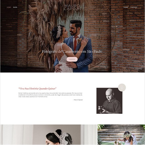 Squarespace Website Design for a Wedding Photographer