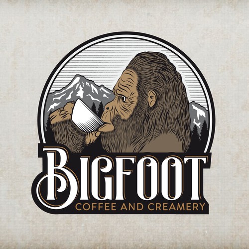 Great Smoky Mountain "bigfoot" themed coffee house