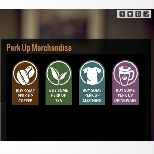 Icon design for a coffee shop