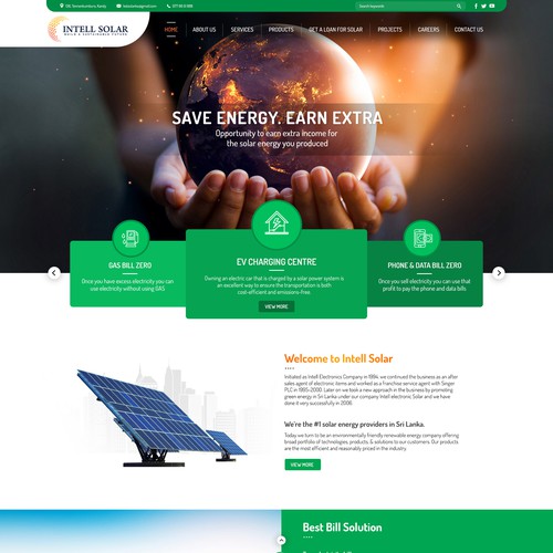 Web Landing Page UI Design