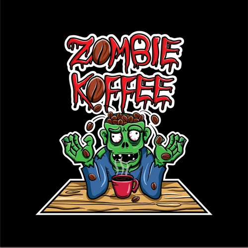Illustration-logo Zombie Koffee