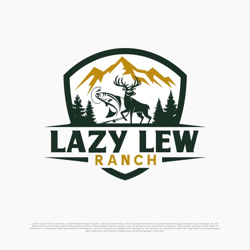 Logo design for Lazy Lew Ranch