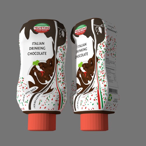 Packaging for a  classic Italian drinking chocolate