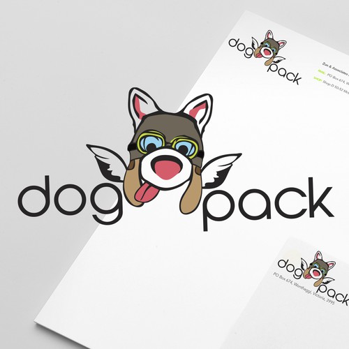 Dog food delivery logo
