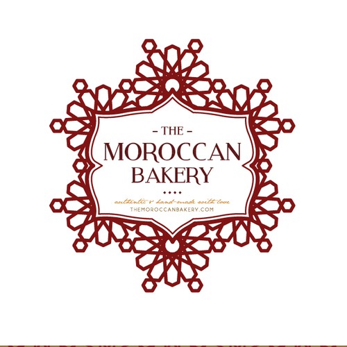 Create an adventurous bakery logo for The Moroccan Bakery