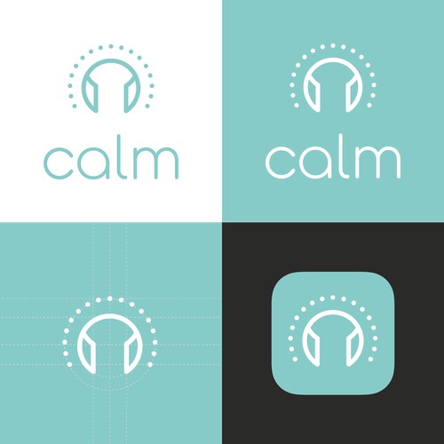 Logo design for a mindfulness podcast app