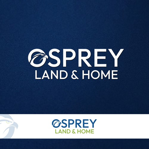 Osprey Land & Home Logo Design | Eagle Real Estate Branding