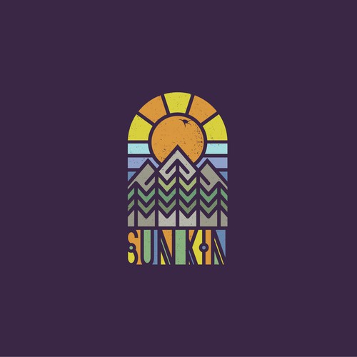 Colourful Logo for Californian Band Sun Kin 