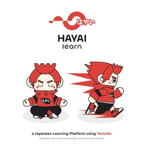  Mascot for Japanese language learning site (vector illustration)