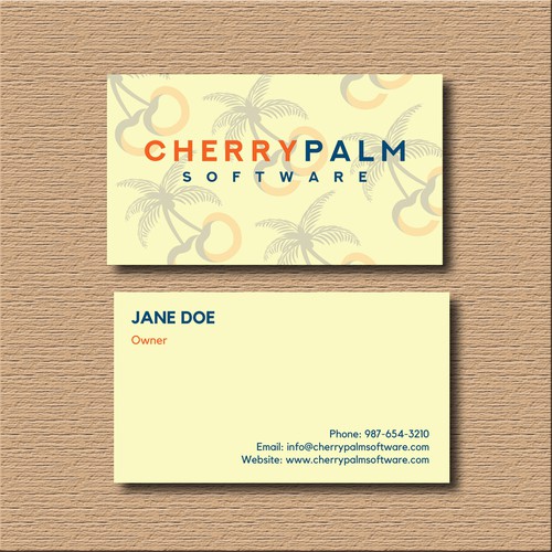 Modern & clean business card for Cherrypalm Software