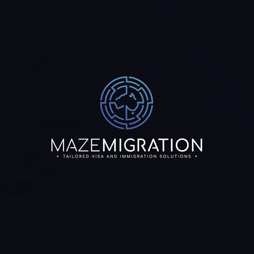 Sleek Logo For Maze Migration