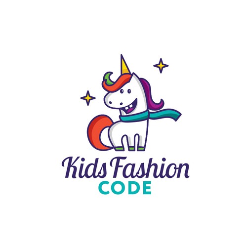 Cute logo for children's clothing brand