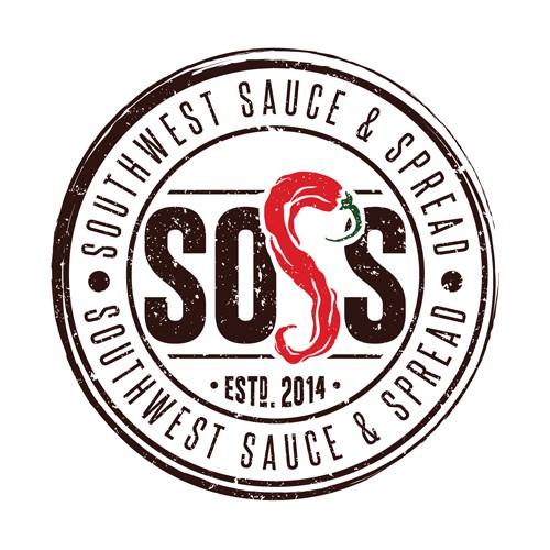 A playful vintage logo for hot sauce