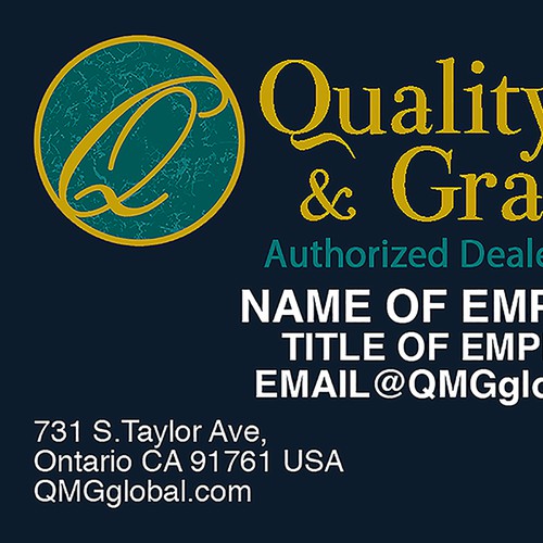 Quality Marble and Granite Business Card