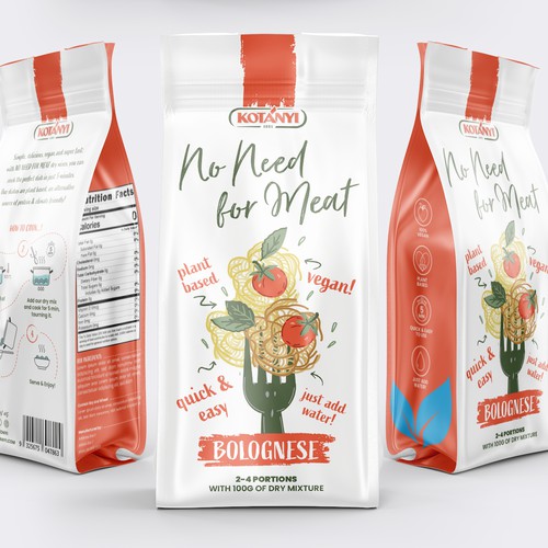 Packaging design for vegan product