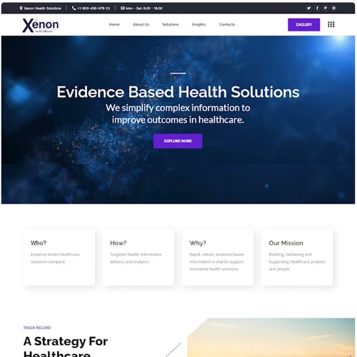 Xenon Health Solution Website
