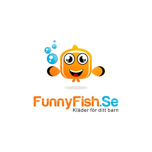 FunnyFish.Se store with cool kids clothes needs a logo