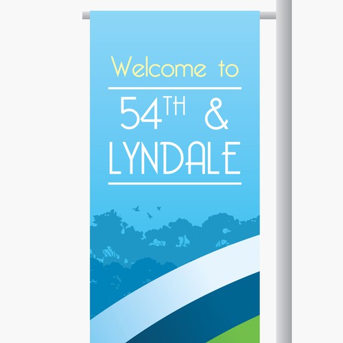  Street light pole banner design 