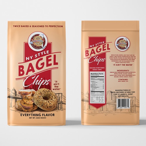 Bagel Chips packaging Design