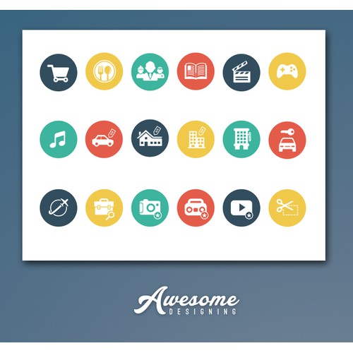 Design icons for an innovative social platform