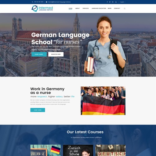 Website for Language school