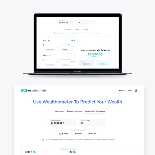 Web Savings Calculator