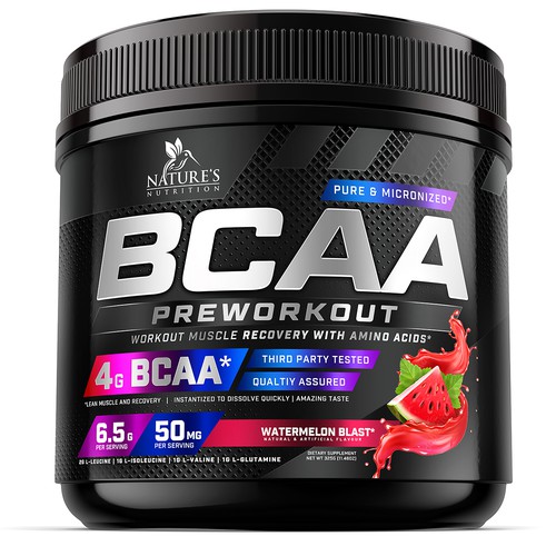 BCAA Preworkout Label Design