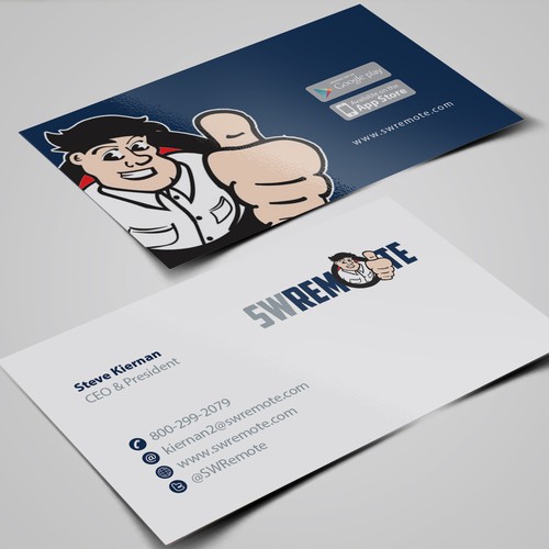 Contemporary Business Card for Mobile Technology Company