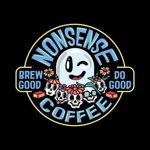 Vintage Fun Coffee Logo Design