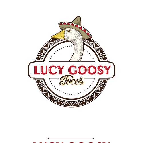 Tacos logo with duck illustratoin
