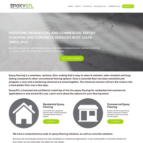 EpoxySTL Squarespace Website + Branding